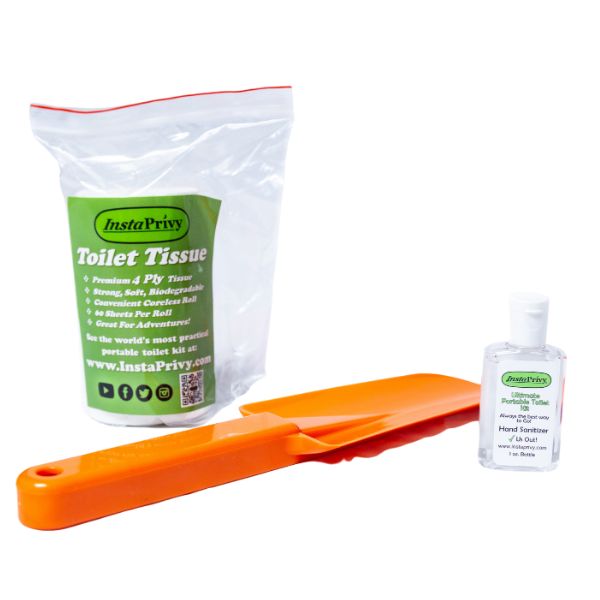 InstaPrivy Portable Toilet Kit in a Backpack