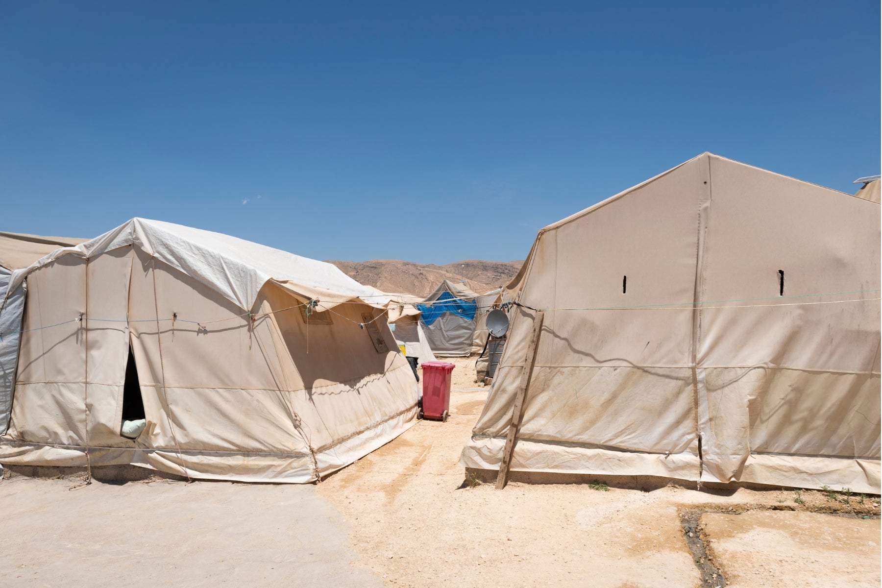 military government contractors relief groups scouts portable toilet uses