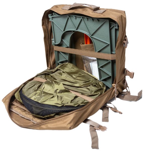 Portable backpack outlet toilet